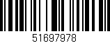 Código de barras (EAN, GTIN, SKU, ISBN): '51697978'