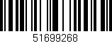 Código de barras (EAN, GTIN, SKU, ISBN): '51699268'