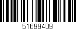 Código de barras (EAN, GTIN, SKU, ISBN): '51699409'