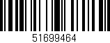 Código de barras (EAN, GTIN, SKU, ISBN): '51699464'