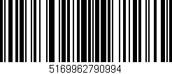 Código de barras (EAN, GTIN, SKU, ISBN): '5169962790994'