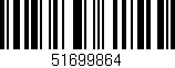 Código de barras (EAN, GTIN, SKU, ISBN): '51699864'