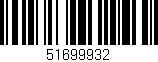 Código de barras (EAN, GTIN, SKU, ISBN): '51699932'