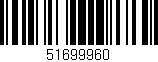 Código de barras (EAN, GTIN, SKU, ISBN): '51699960'