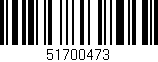 Código de barras (EAN, GTIN, SKU, ISBN): '51700473'
