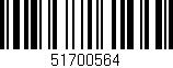 Código de barras (EAN, GTIN, SKU, ISBN): '51700564'