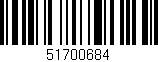 Código de barras (EAN, GTIN, SKU, ISBN): '51700684'