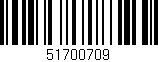 Código de barras (EAN, GTIN, SKU, ISBN): '51700709'