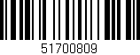 Código de barras (EAN, GTIN, SKU, ISBN): '51700809'