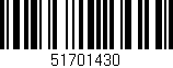 Código de barras (EAN, GTIN, SKU, ISBN): '51701430'
