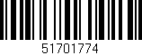 Código de barras (EAN, GTIN, SKU, ISBN): '51701774'