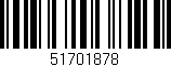 Código de barras (EAN, GTIN, SKU, ISBN): '51701878'