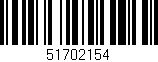 Código de barras (EAN, GTIN, SKU, ISBN): '51702154'