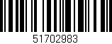Código de barras (EAN, GTIN, SKU, ISBN): '51702983'