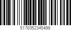 Código de barras (EAN, GTIN, SKU, ISBN): '5170352345489'