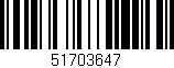Código de barras (EAN, GTIN, SKU, ISBN): '51703647'