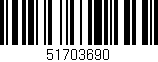Código de barras (EAN, GTIN, SKU, ISBN): '51703690'