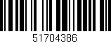 Código de barras (EAN, GTIN, SKU, ISBN): '51704386'