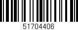Código de barras (EAN, GTIN, SKU, ISBN): '51704406'