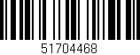 Código de barras (EAN, GTIN, SKU, ISBN): '51704468'