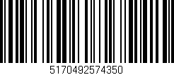 Código de barras (EAN, GTIN, SKU, ISBN): '5170492574350'