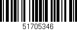 Código de barras (EAN, GTIN, SKU, ISBN): '51705346'