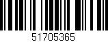 Código de barras (EAN, GTIN, SKU, ISBN): '51705365'