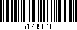 Código de barras (EAN, GTIN, SKU, ISBN): '51705610'