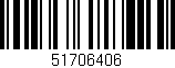 Código de barras (EAN, GTIN, SKU, ISBN): '51706406'