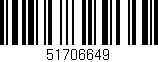 Código de barras (EAN, GTIN, SKU, ISBN): '51706649'