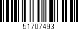Código de barras (EAN, GTIN, SKU, ISBN): '51707493'