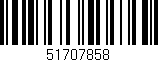 Código de barras (EAN, GTIN, SKU, ISBN): '51707858'