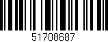 Código de barras (EAN, GTIN, SKU, ISBN): '51708687'