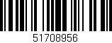 Código de barras (EAN, GTIN, SKU, ISBN): '51708956'