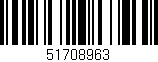 Código de barras (EAN, GTIN, SKU, ISBN): '51708963'
