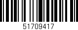 Código de barras (EAN, GTIN, SKU, ISBN): '51709417'