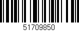 Código de barras (EAN, GTIN, SKU, ISBN): '51709850'
