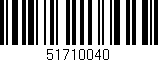 Código de barras (EAN, GTIN, SKU, ISBN): '51710040'