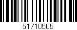Código de barras (EAN, GTIN, SKU, ISBN): '51710505'