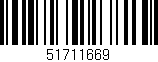 Código de barras (EAN, GTIN, SKU, ISBN): '51711669'