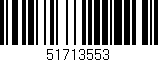 Código de barras (EAN, GTIN, SKU, ISBN): '51713553'