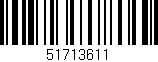 Código de barras (EAN, GTIN, SKU, ISBN): '51713611'