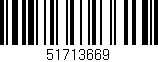 Código de barras (EAN, GTIN, SKU, ISBN): '51713669'