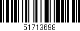 Código de barras (EAN, GTIN, SKU, ISBN): '51713698'