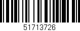 Código de barras (EAN, GTIN, SKU, ISBN): '51713726'