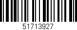 Código de barras (EAN, GTIN, SKU, ISBN): '51713927'