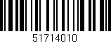Código de barras (EAN, GTIN, SKU, ISBN): '51714010'