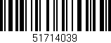 Código de barras (EAN, GTIN, SKU, ISBN): '51714039'