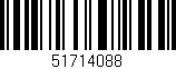 Código de barras (EAN, GTIN, SKU, ISBN): '51714088'