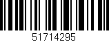 Código de barras (EAN, GTIN, SKU, ISBN): '51714295'